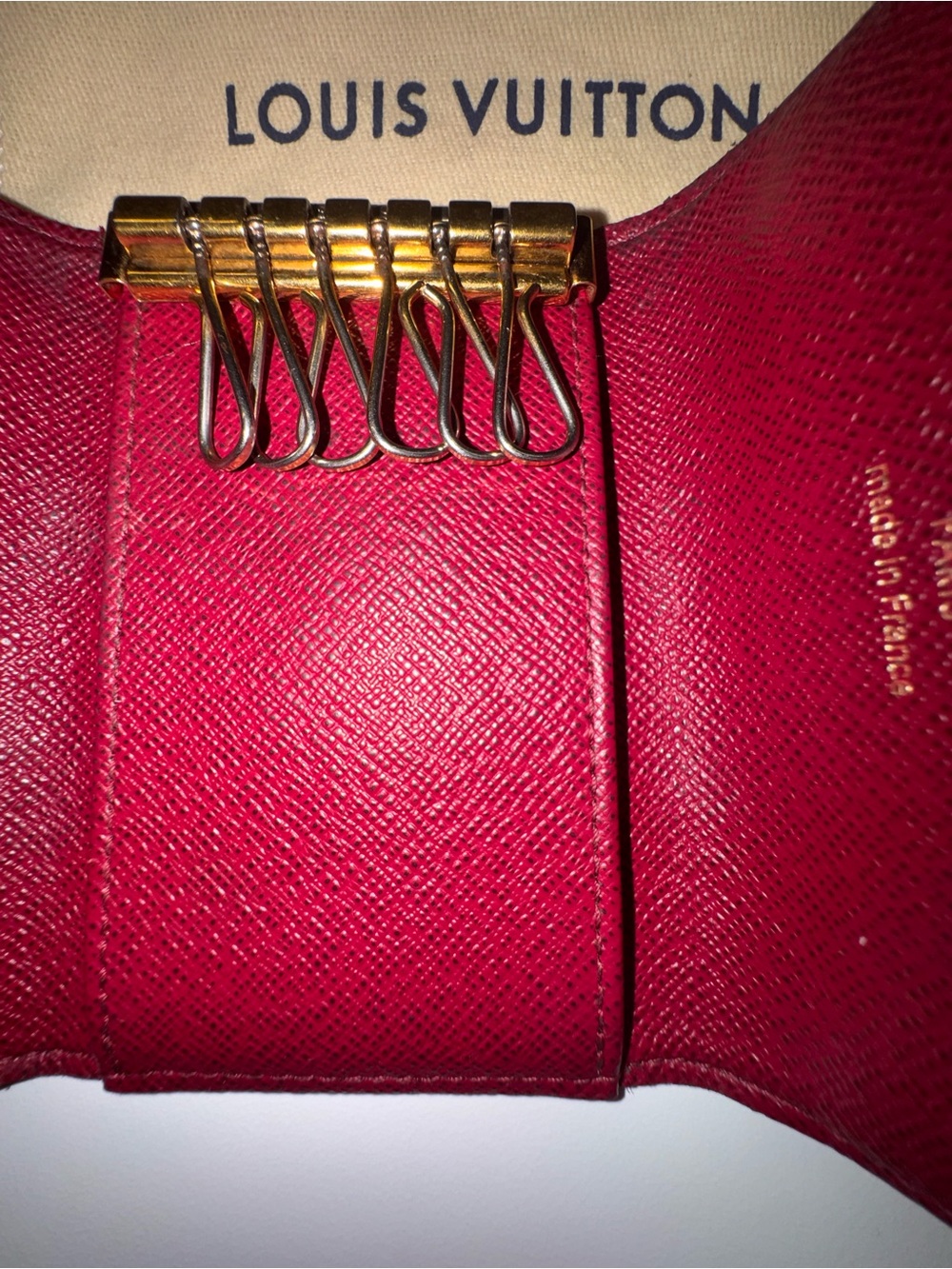 LOUIS VUITTON Monogram 6 Key Multicles Holder Fuchsia - Picture 4 of 16